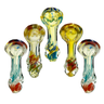 Compact 2.5-Inch Silver Fume Twisted Hand Pipe