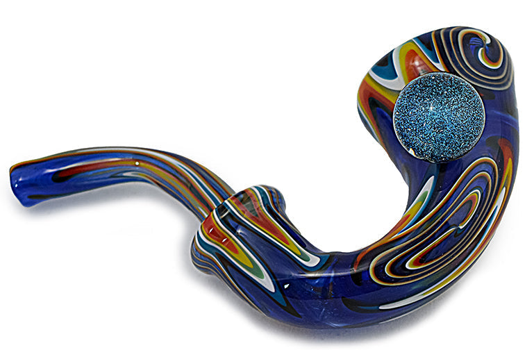 Vivid Wig Wag Sherlock Glass Pipe