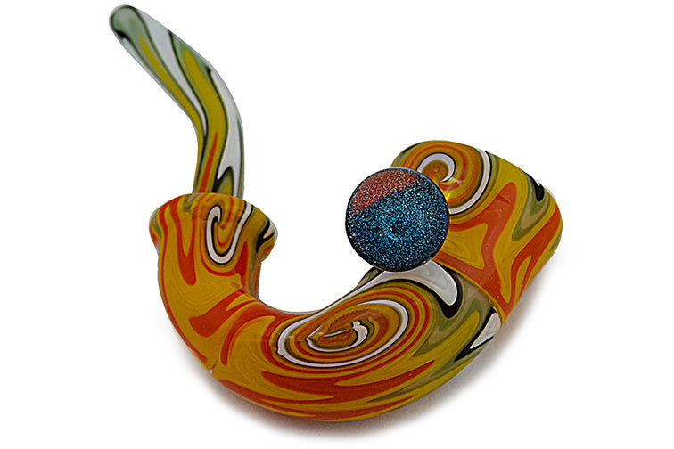 Vivid Wig Wag Sherlock Glass Pipe