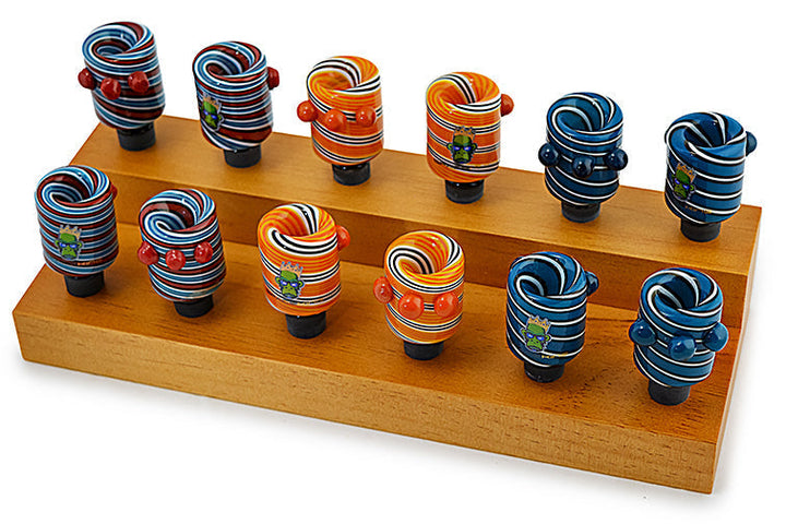 Wooden Display Rack for 12 Male Bowls