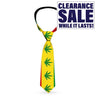Men’s Necktie with Marijuana Leaves Repeat Pattern
