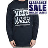 Unisex Weed Long Sleeve Black t Shirt Multiple Sizes Available
