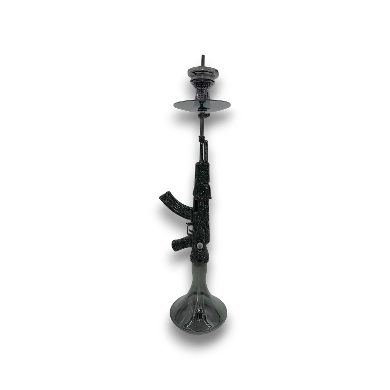 Large AK47 Style Hookah with Swarovski Crystals