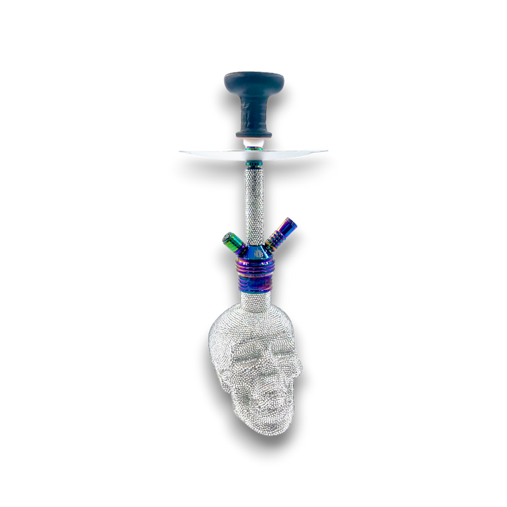 19-inch Skull Hookah with Crystal Accents