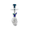 19-inch Skull Hookah with Crystal Accents