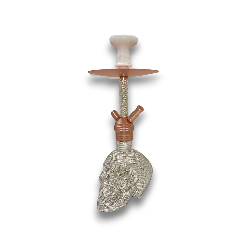 19-inch Skull Hookah with Crystal Accents