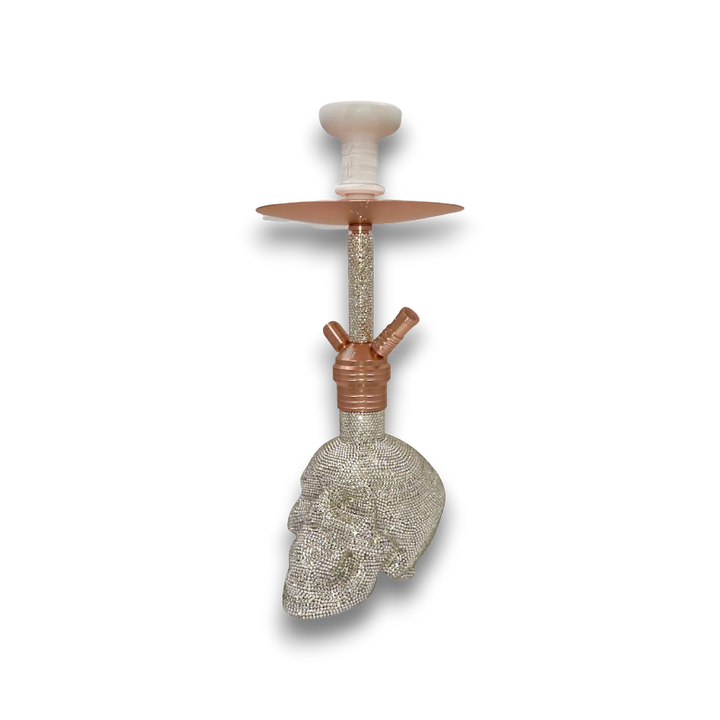 19-inch Skull Hookah with Crystal Accents