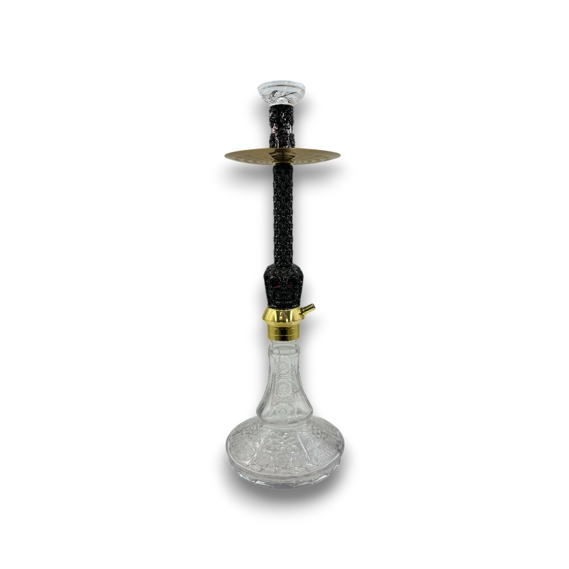 Tall Metallic Skull Hookah - 27 Inch