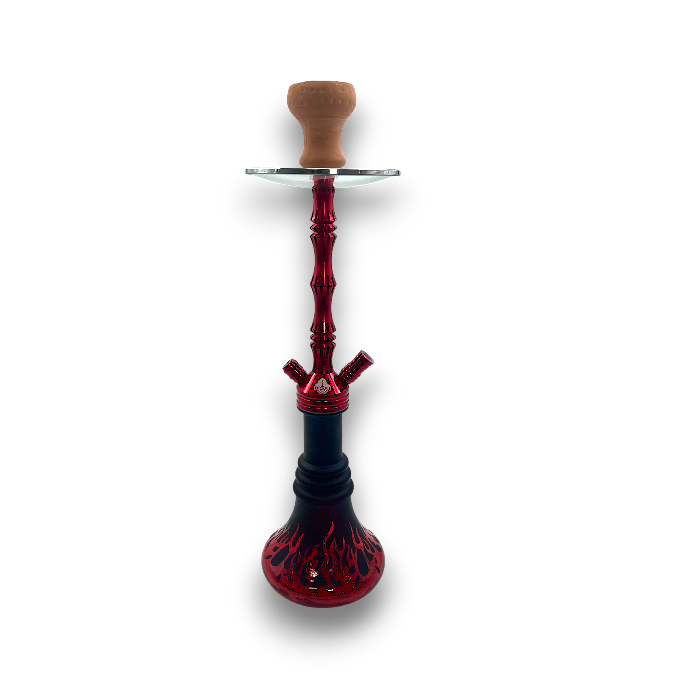 Tall 22-Inch Khateeb Flame Base Hookah