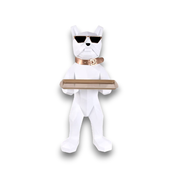 35-Inch Bulldog Figure Hookah