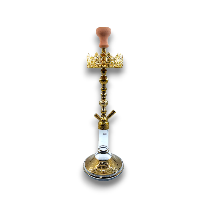 28-Inch Egyptian Gold Khateeb Hookah