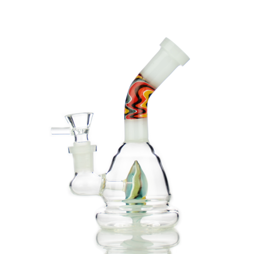 6 Inch Water Pipe with Dome Shower Perc and 14mm Bowl