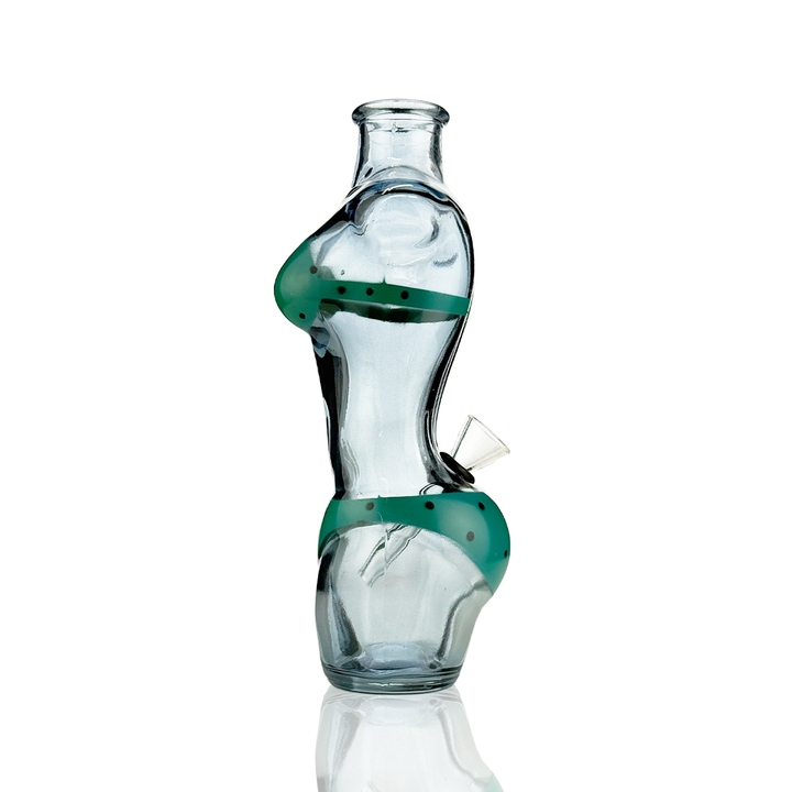 8 Inch Sculpted Female Body Glass Water Pipe