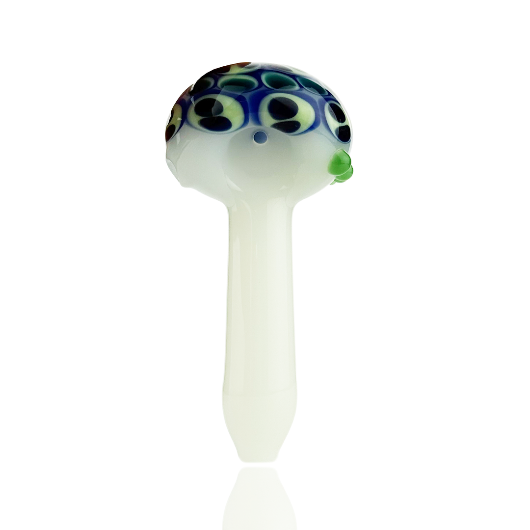 4.5" Artistic Head Color Tube Glass Pipe
