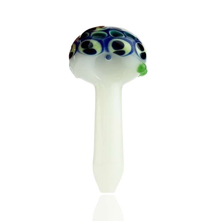 4.5" Artistic Head Color Tube Glass Pipe