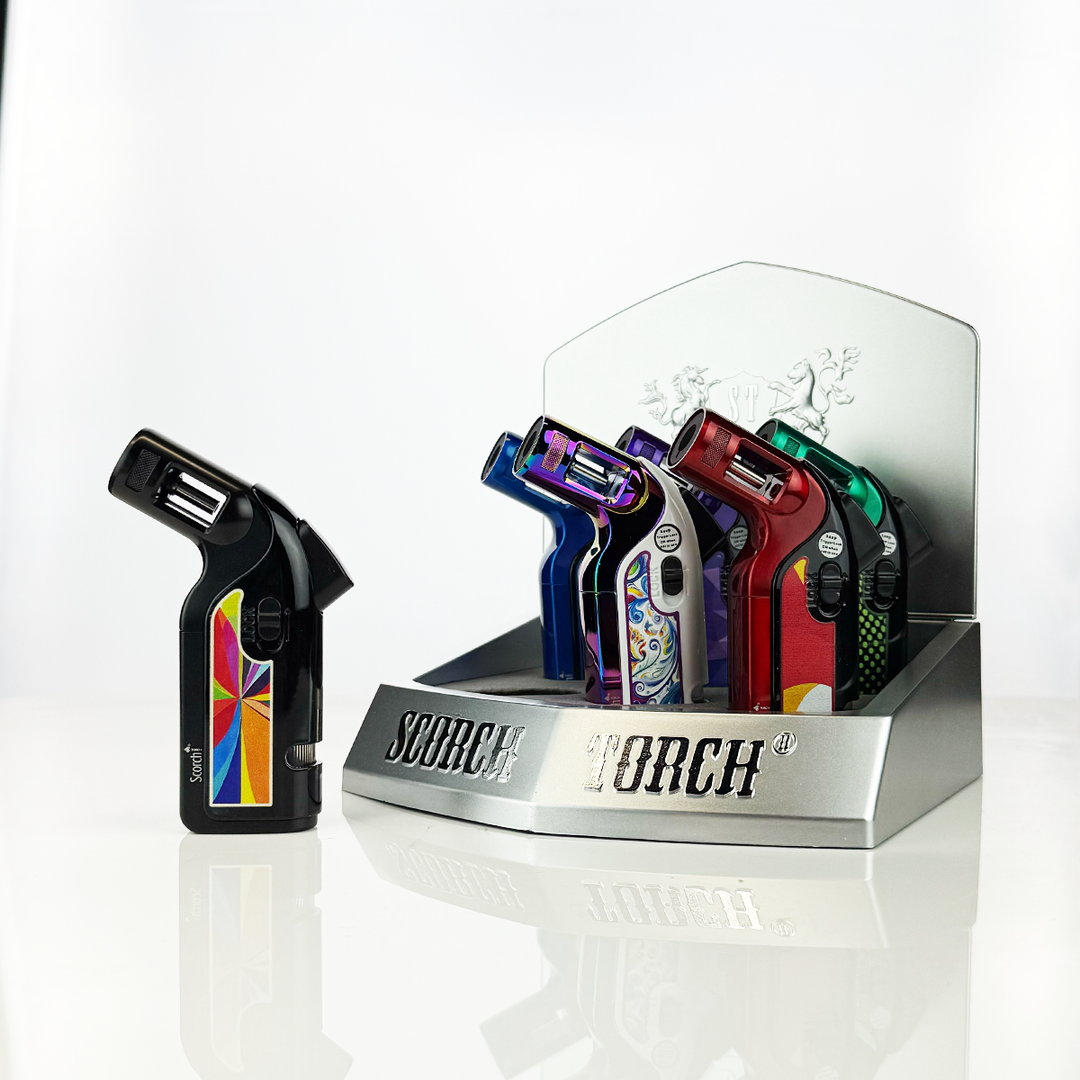Compact 4.5" Single Flame Torch - 6 Pack