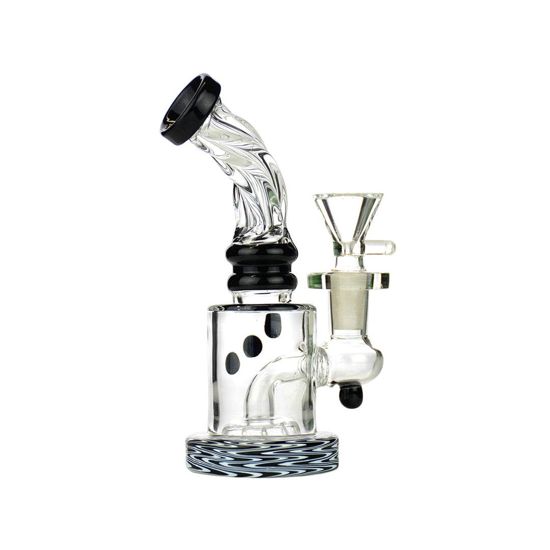 Vibrant 5.5" Wig Wag Water Pipe with 14mm Bowl
