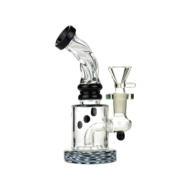 Vibrant 5.5" Wig Wag Water Pipe with 14mm Bowl