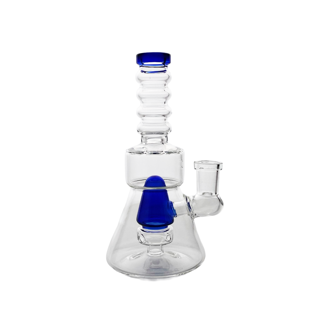 6" Cone Shower Perc Water Pipe, 14mm Bowl