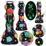 10" Rose Beaker Glow 3D Water Pipe with 14mm Bowl