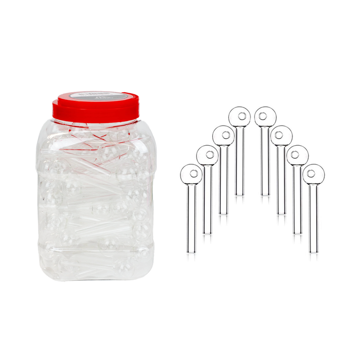 4-Inch Heavy Clear Oil Burner - 90 Count