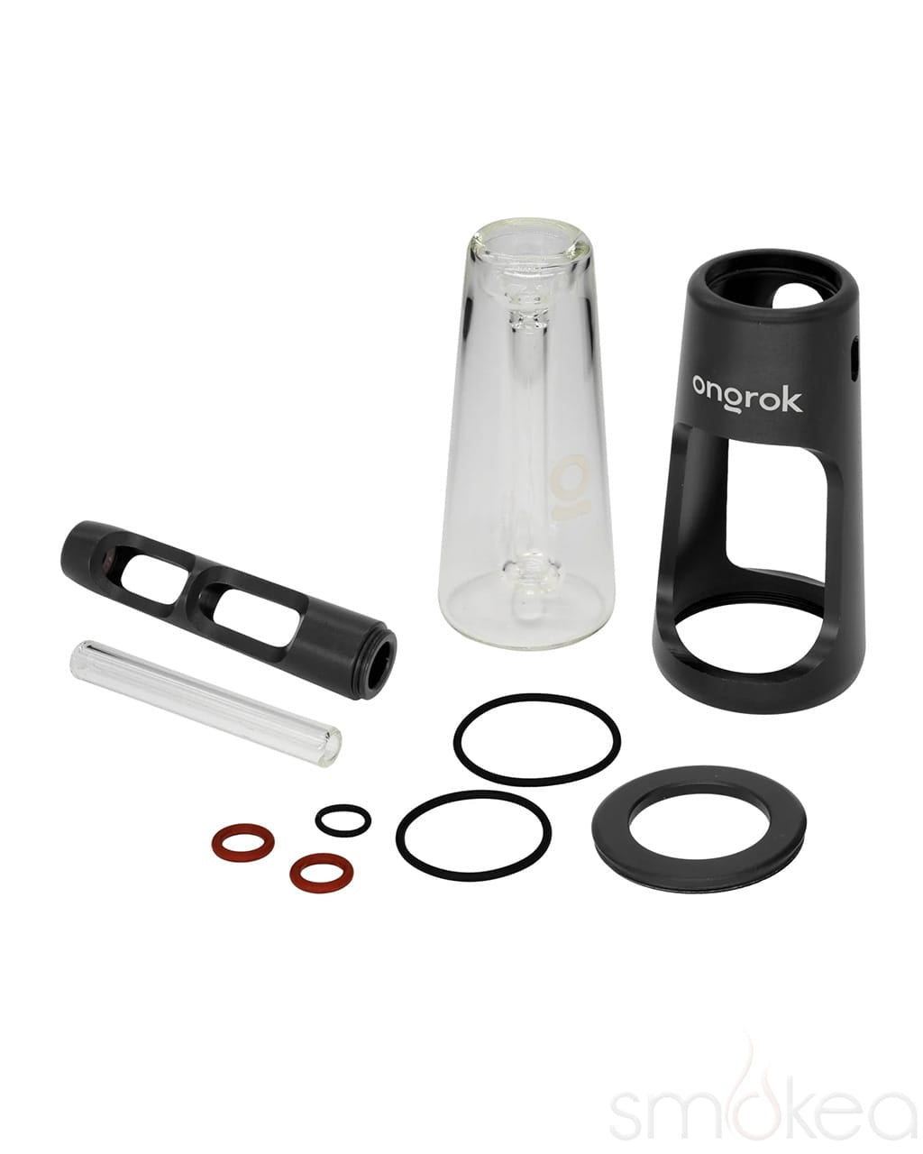 ONGROK Durable Aluminum-Glass Bubbler Pipe
