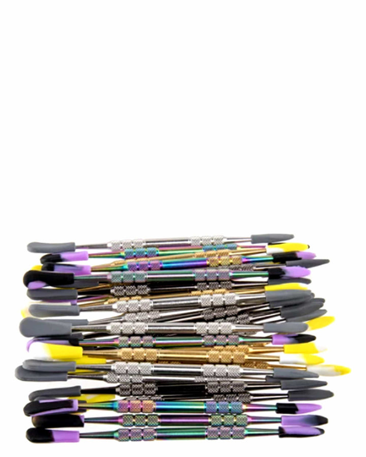 Ooze Assorted Dab Tools & Silicone Caps - 30 Pack