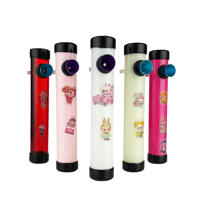 Labubu Design 6-inch Acrylic Steam Roller Pipe