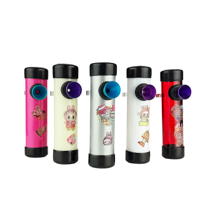 Labubu Design 4-Inch Acrylic Steam Roller Pipe