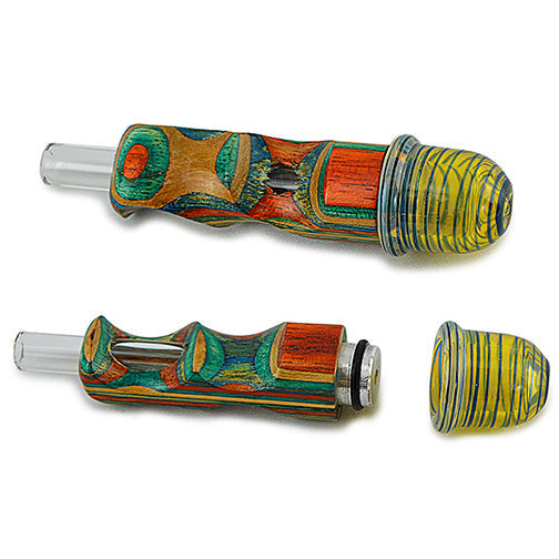 Torpedo Style Laminated Wood Pyrex Pipe