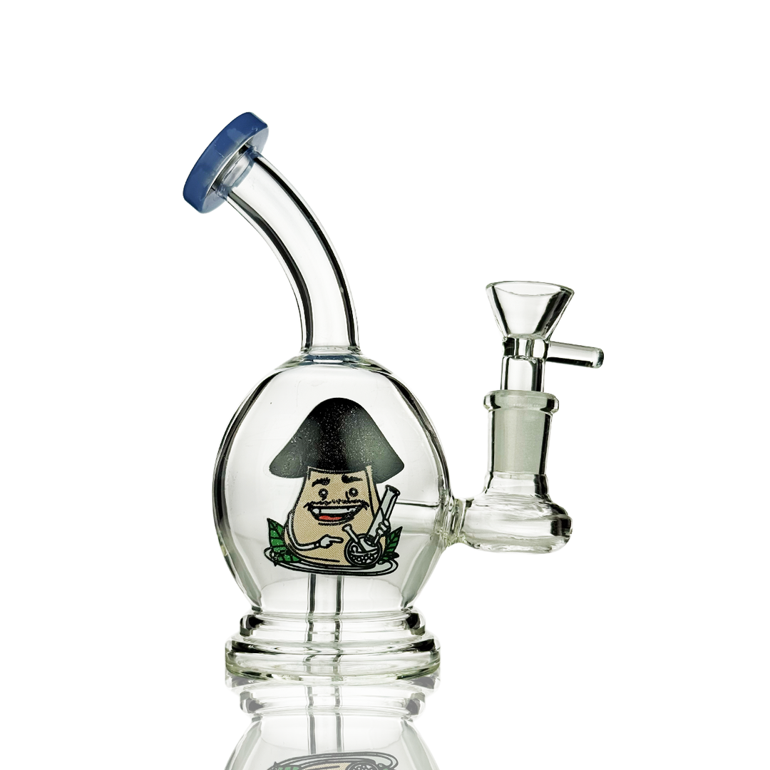 6 Inch Sphere Water Pipe with 14mm Bowl & Sticker