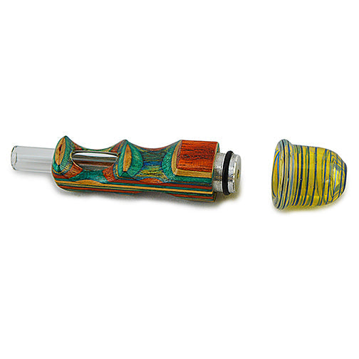 Torpedo Style Laminated Wood Pyrex Pipe