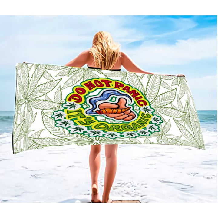 Do Not Panic Beach Towel For Chill Beach Vibes