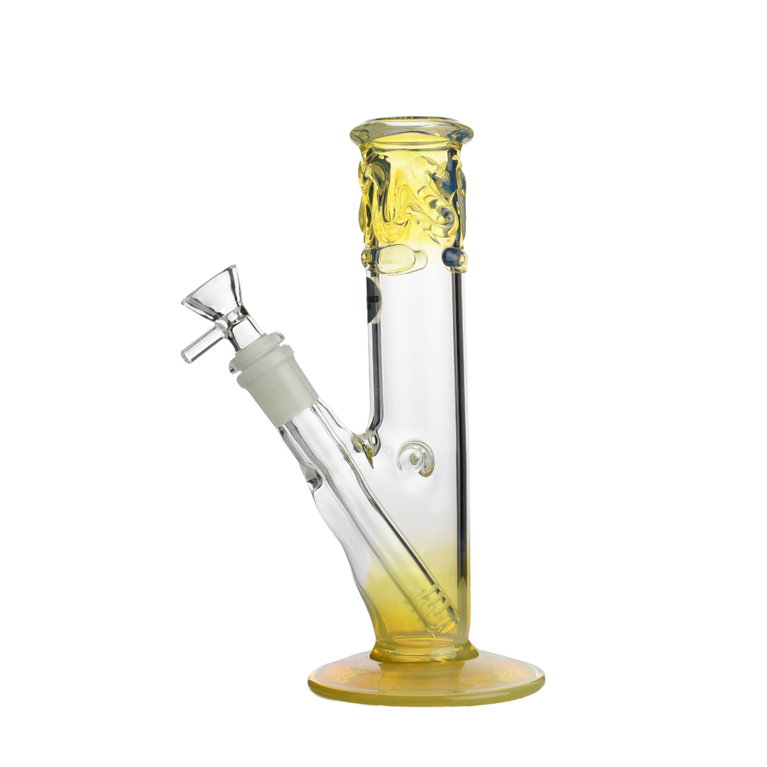 8 Inch Fumed Glass Straight Tube Water Pipe