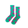Pink Cannabis Leaf Socks - Comfortable, Stylish, Durable