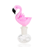 Pink Flamingo Bowl Piece by Empire Glassworks