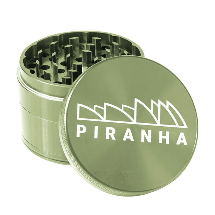 Piranha Aluminum Grinder With Strong Magnetic Lid