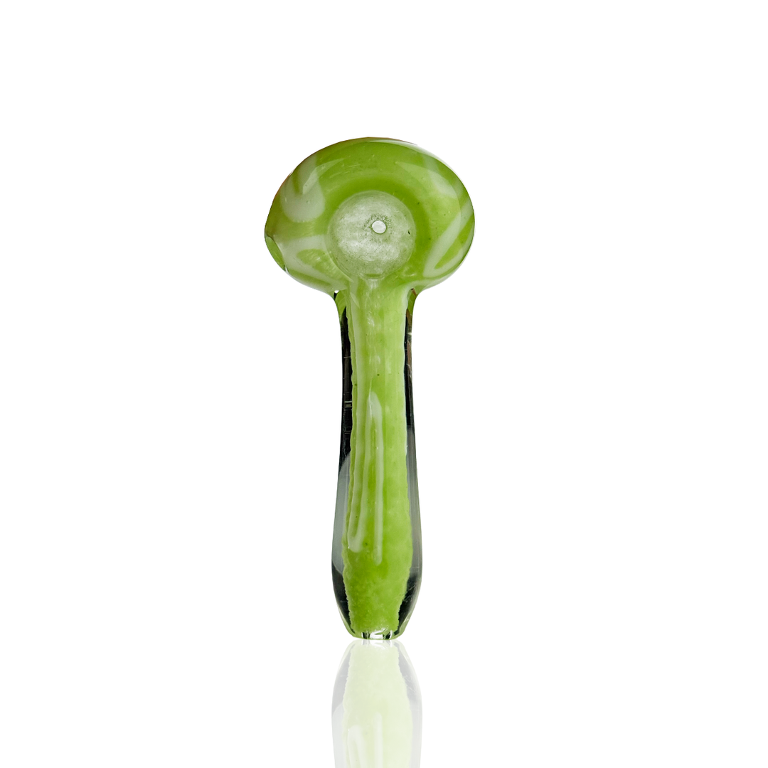 3 Inch Glass Spoon Hand Pipe with Assorted Art