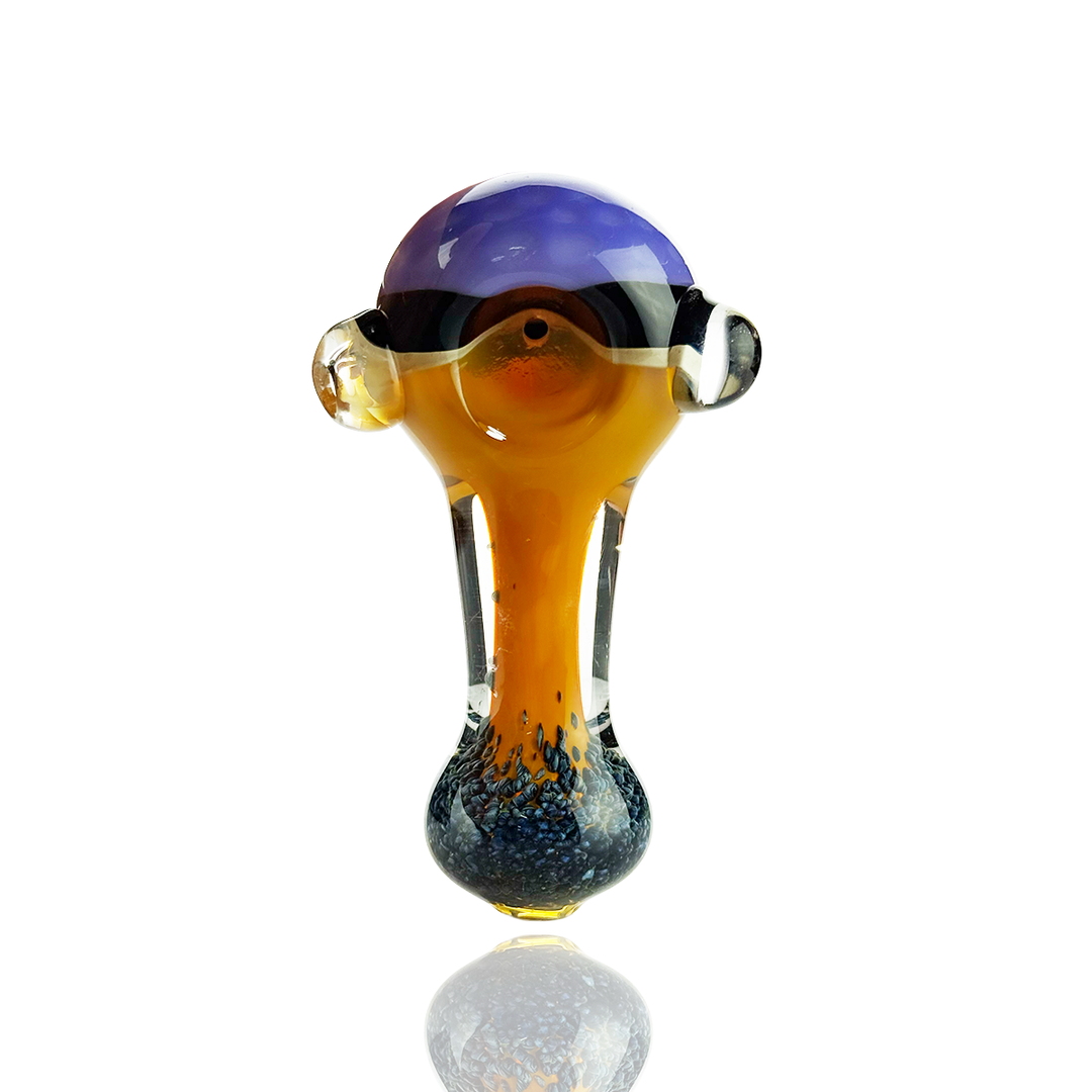 4.5in Slime Head Gold Fume Hand Pipe