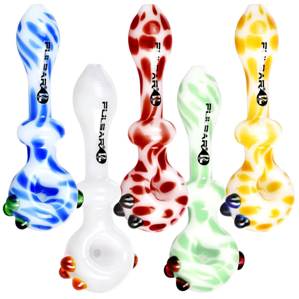 Pulsar Creme Color Swirl Hand Pipe - 5" / Colors Vary