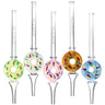 Pulsar Frosted Donut Dab Straw - Borosilicate Glass Vessel