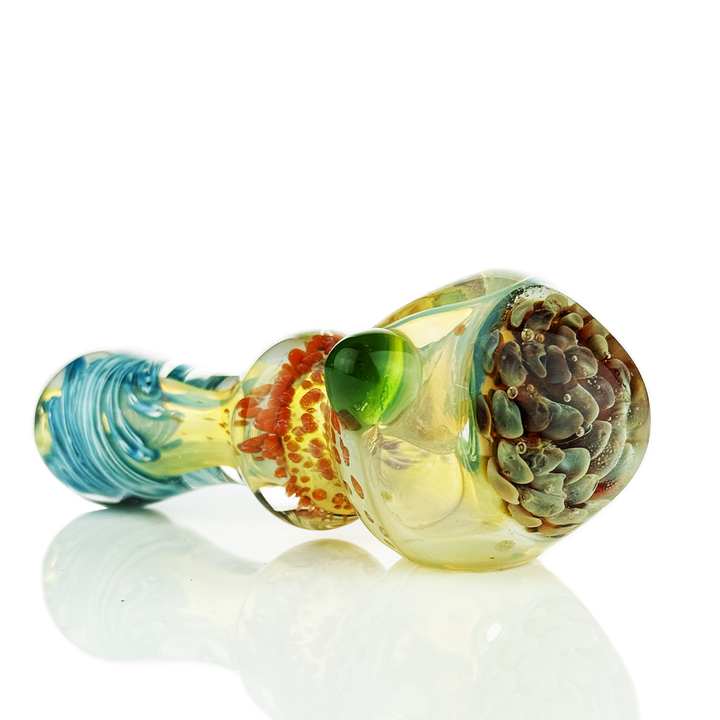 4.5" Silver Fume Hand Pipe with Honeycomb Head