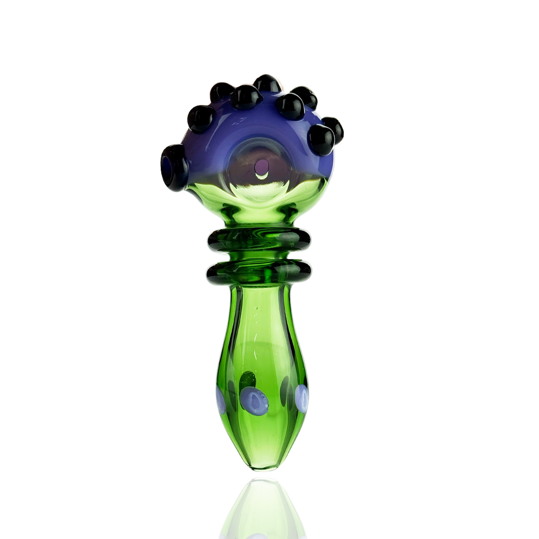 Slime Head 4.5" Double Ring Glass Hand Pipe