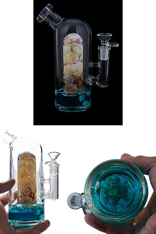 7.5-Inch Capsule Glass Water Pipe with Surprises