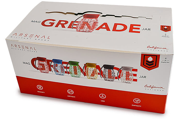 LED Magnifying Grenade Stash Jar