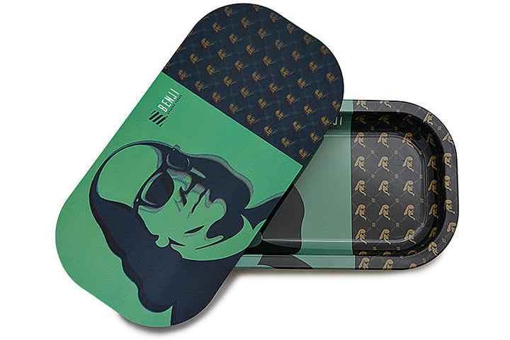 Holographic Slim Rolling Tray Kit with Grinder