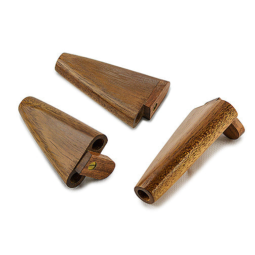 Exotic Wood Dual Joint Holder Swivel Pipe