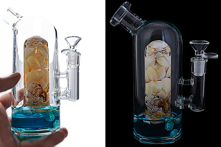 7.5-Inch Capsule Glass Water Pipe with Surprises