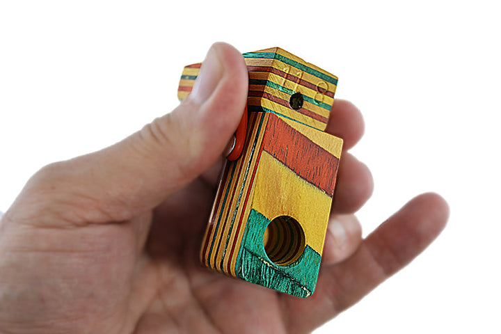 Compact Foldable Laminated Wood Dry Herb Pipe