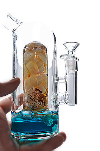 7.5-Inch Capsule Glass Water Pipe with Surprises